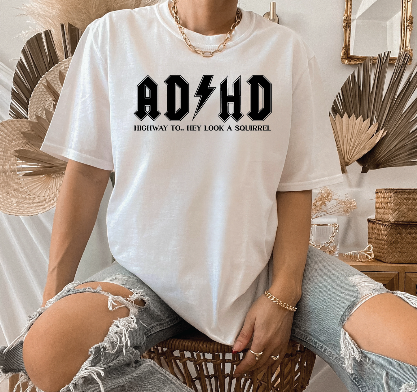 ADHD Unisex Screen Printed Tee