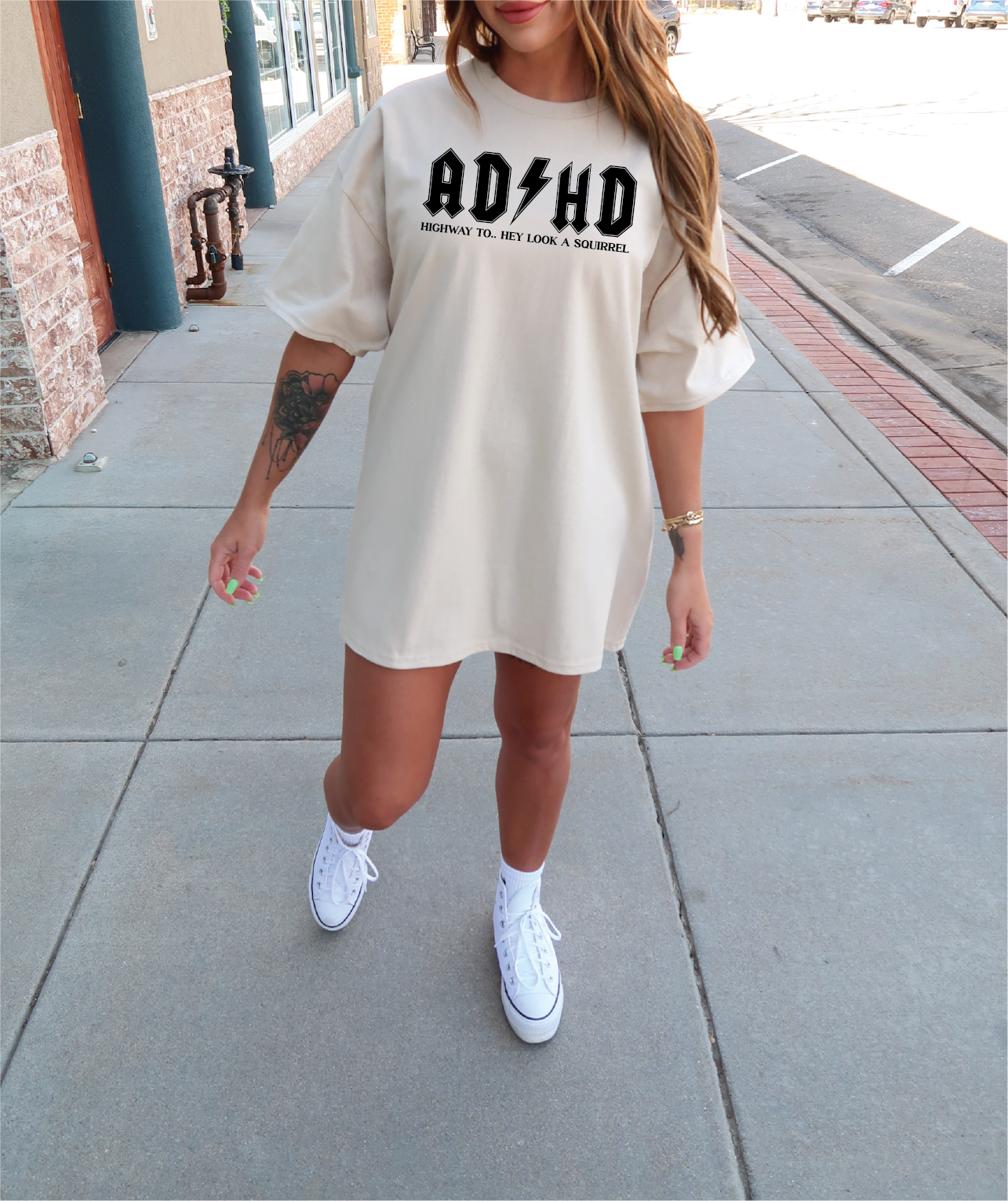 ADHD Unisex Screen Printed Tee