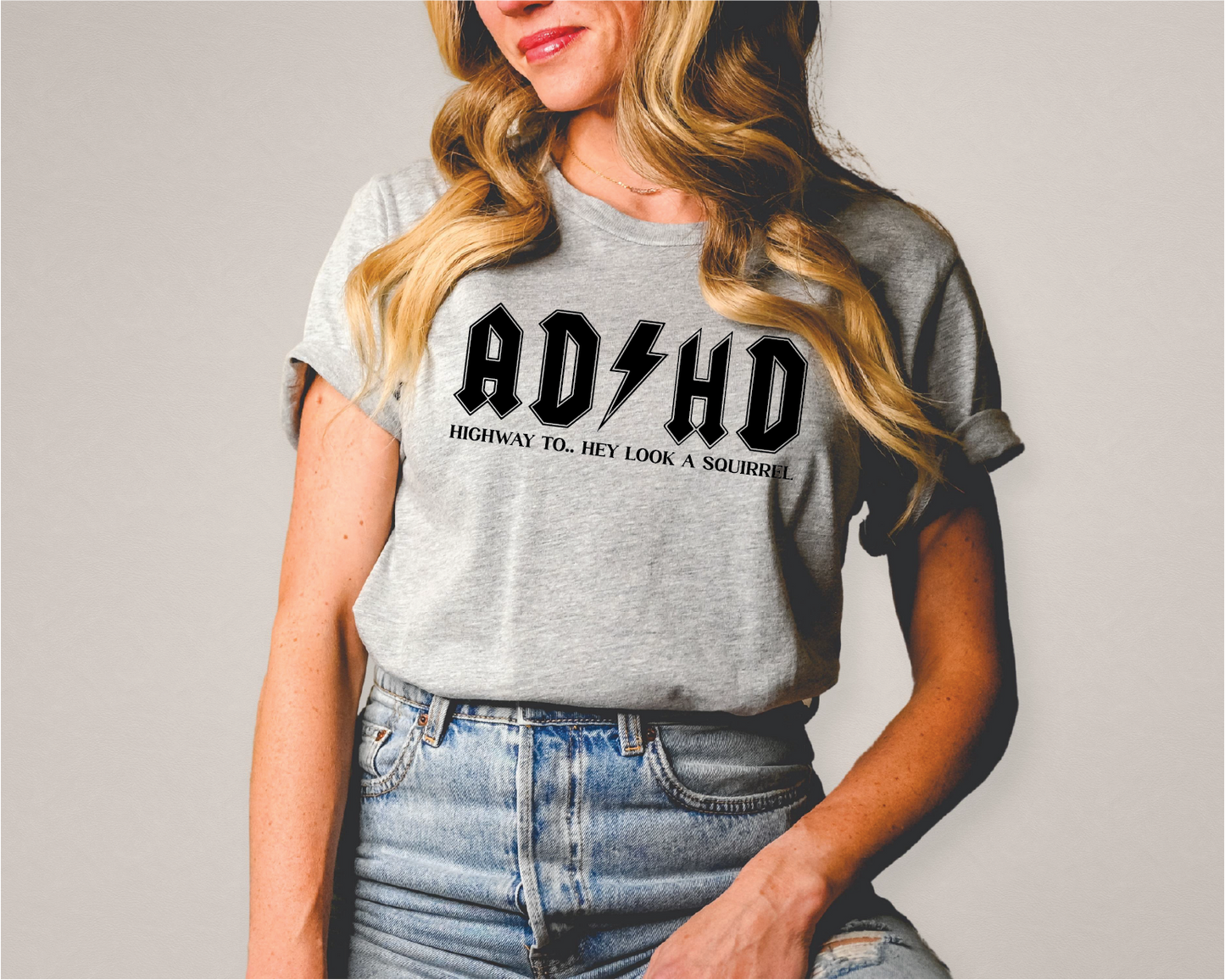 ADHD Unisex Screen Printed Tee