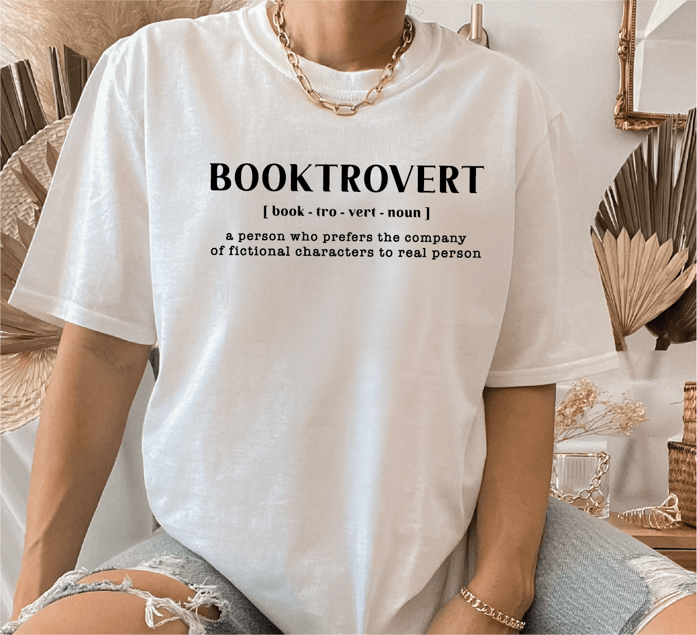 Booktrovert Bookish Unisex Screen Printed Tee