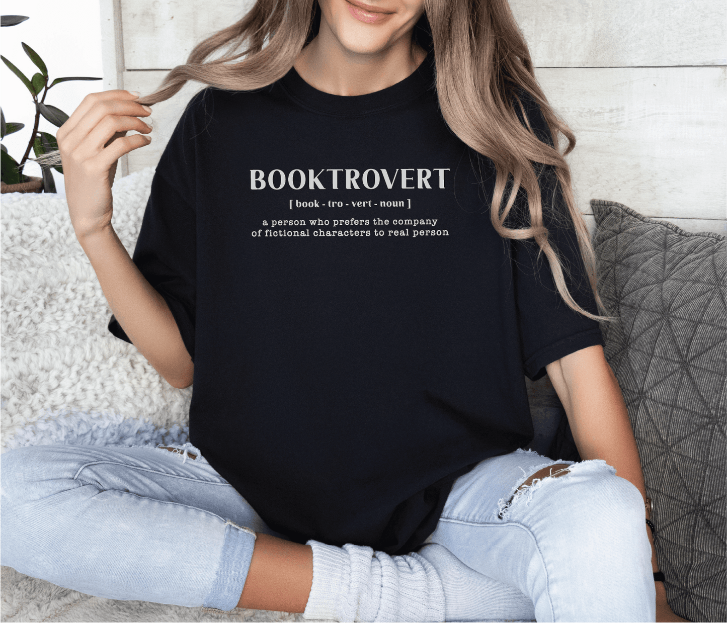 Booktrovert Bookish Unisex Screen Printed Tee