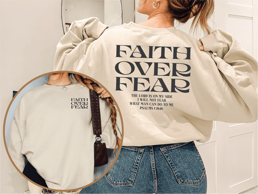 Faith Over Fear Screen Printed Unisex Tee