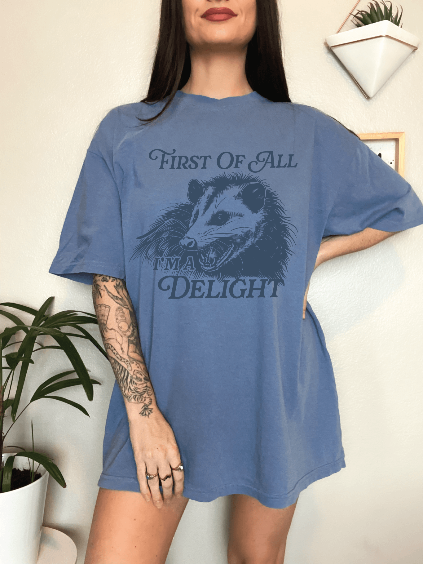 First of All, I'm a Delight Unisex Screen Printed Tee