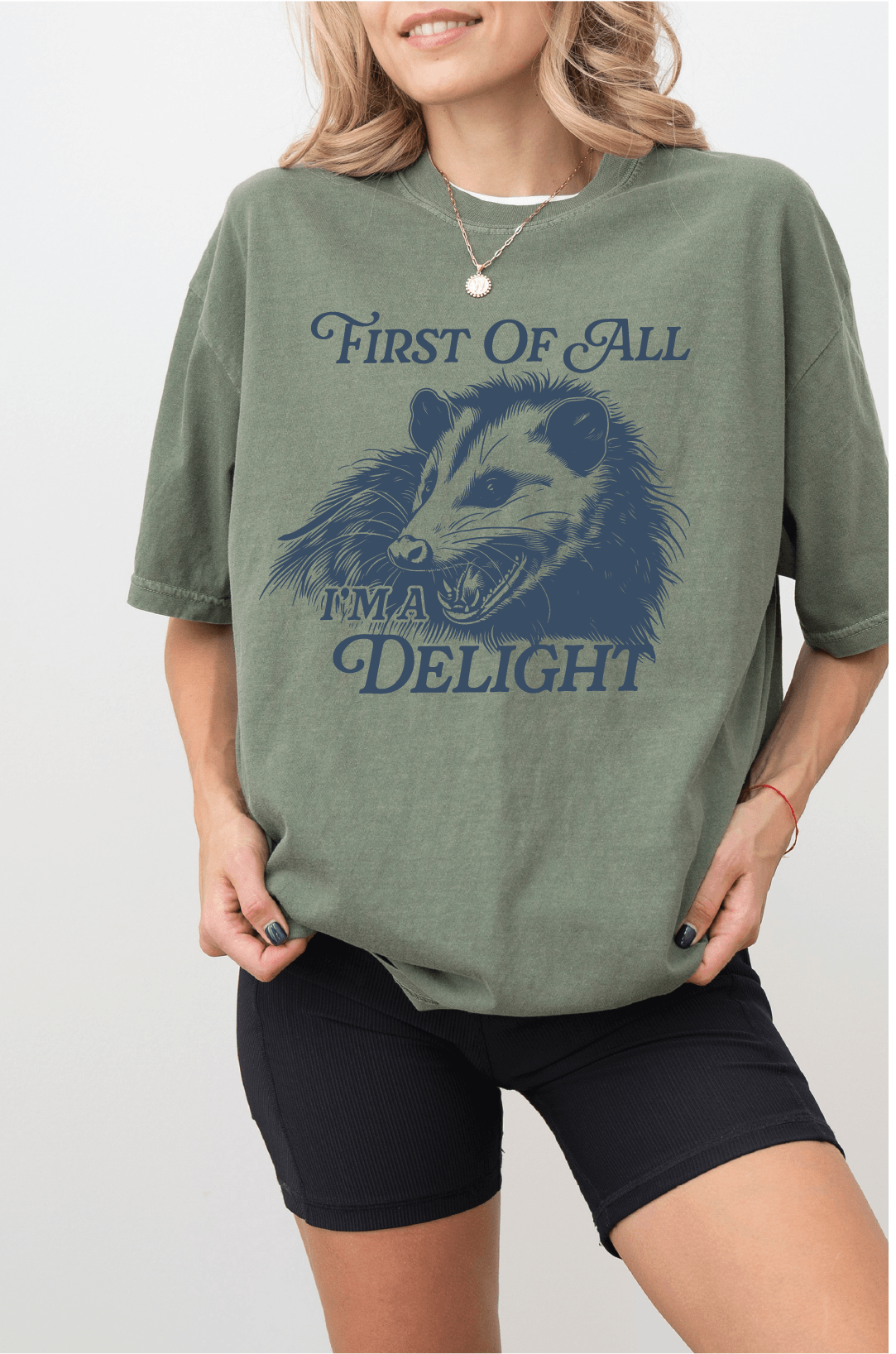 First of All, I'm a Delight Unisex Screen Printed Tee