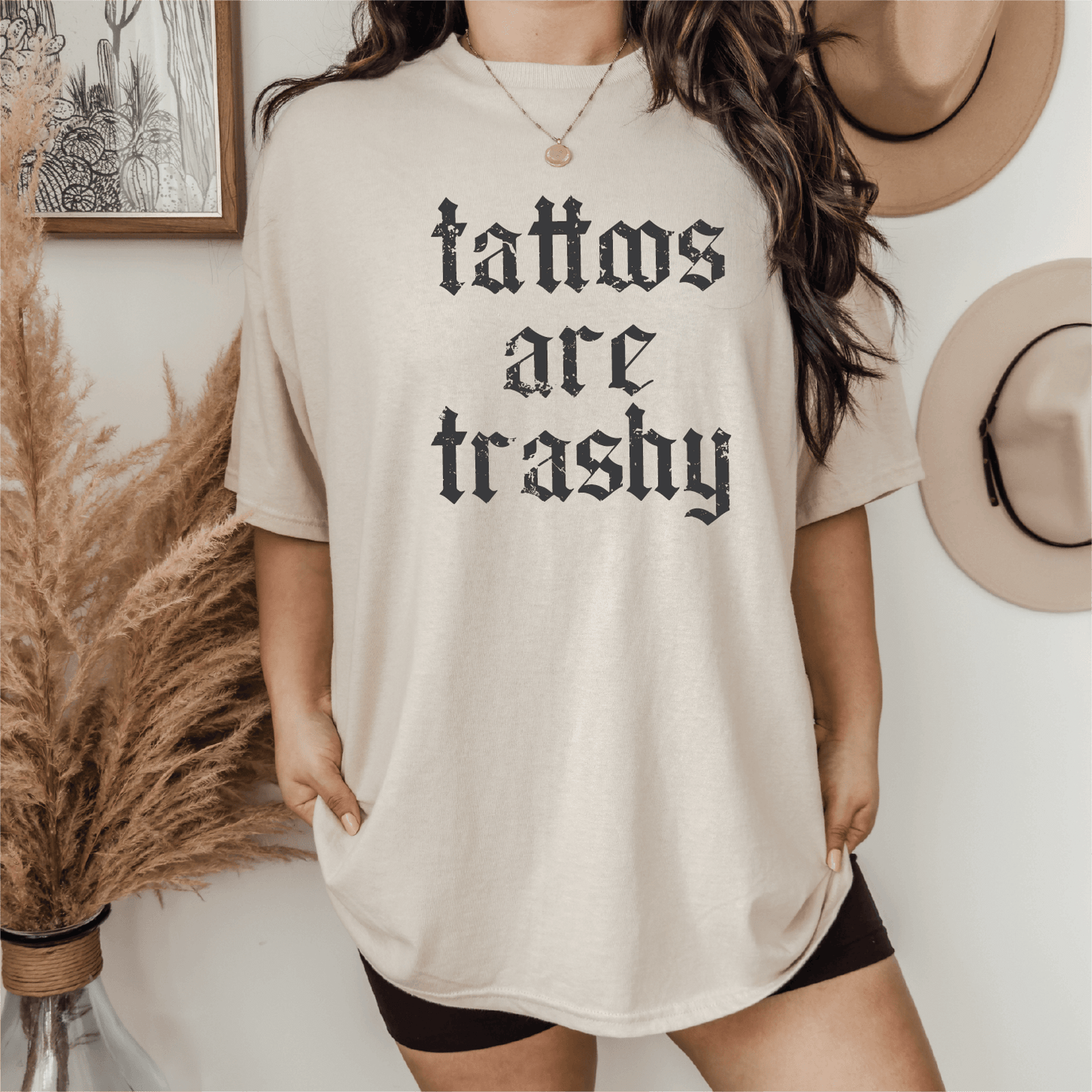 Tattoos are Trashy Unisex Screen Printed Tee