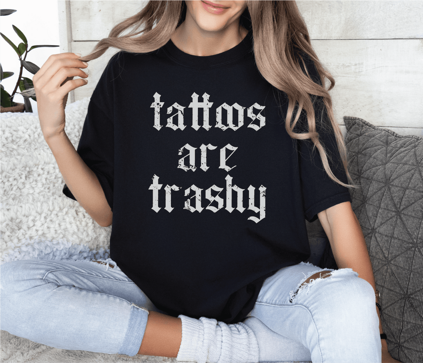 Tattoos are Trashy Unisex Screen Printed Tee