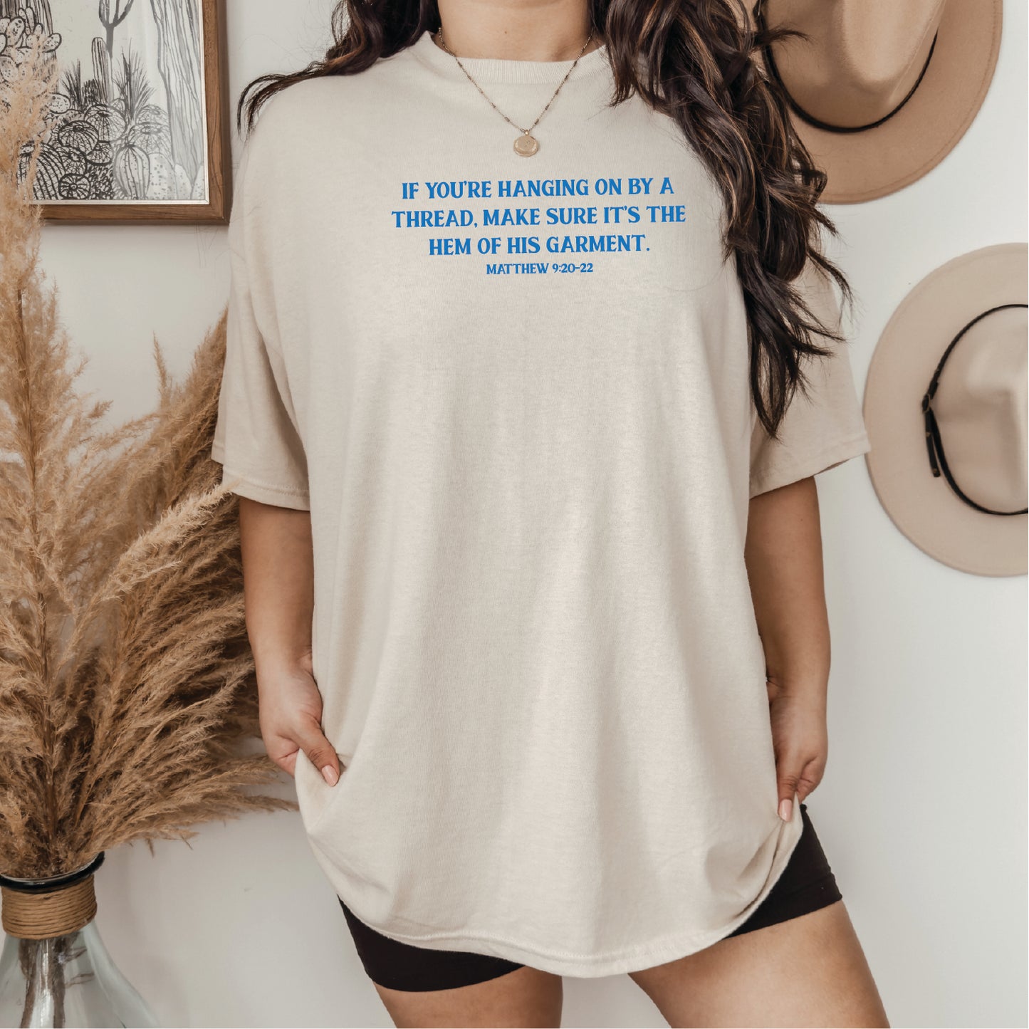 Hem of His Garment, Scripture Unisex  Screen Printed Unisex Shirt