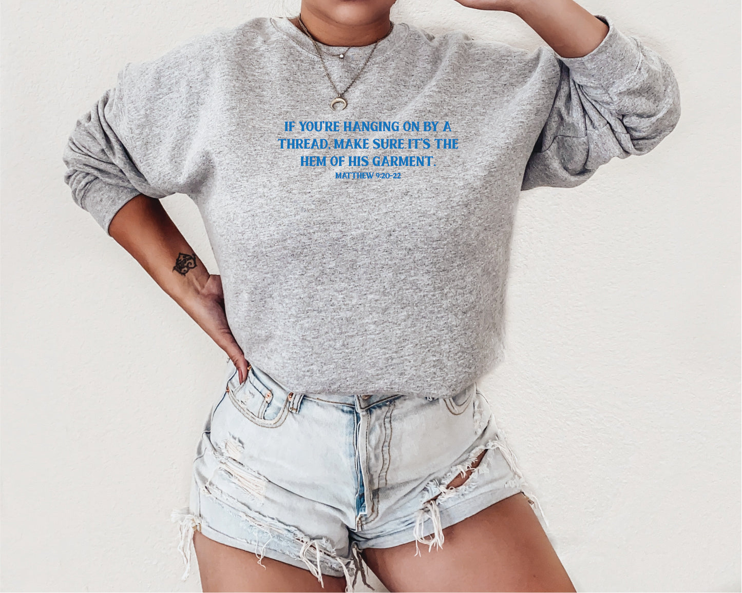 Hem of His Garment, Scripture Unisex  Screen Printed Unisex Shirt
