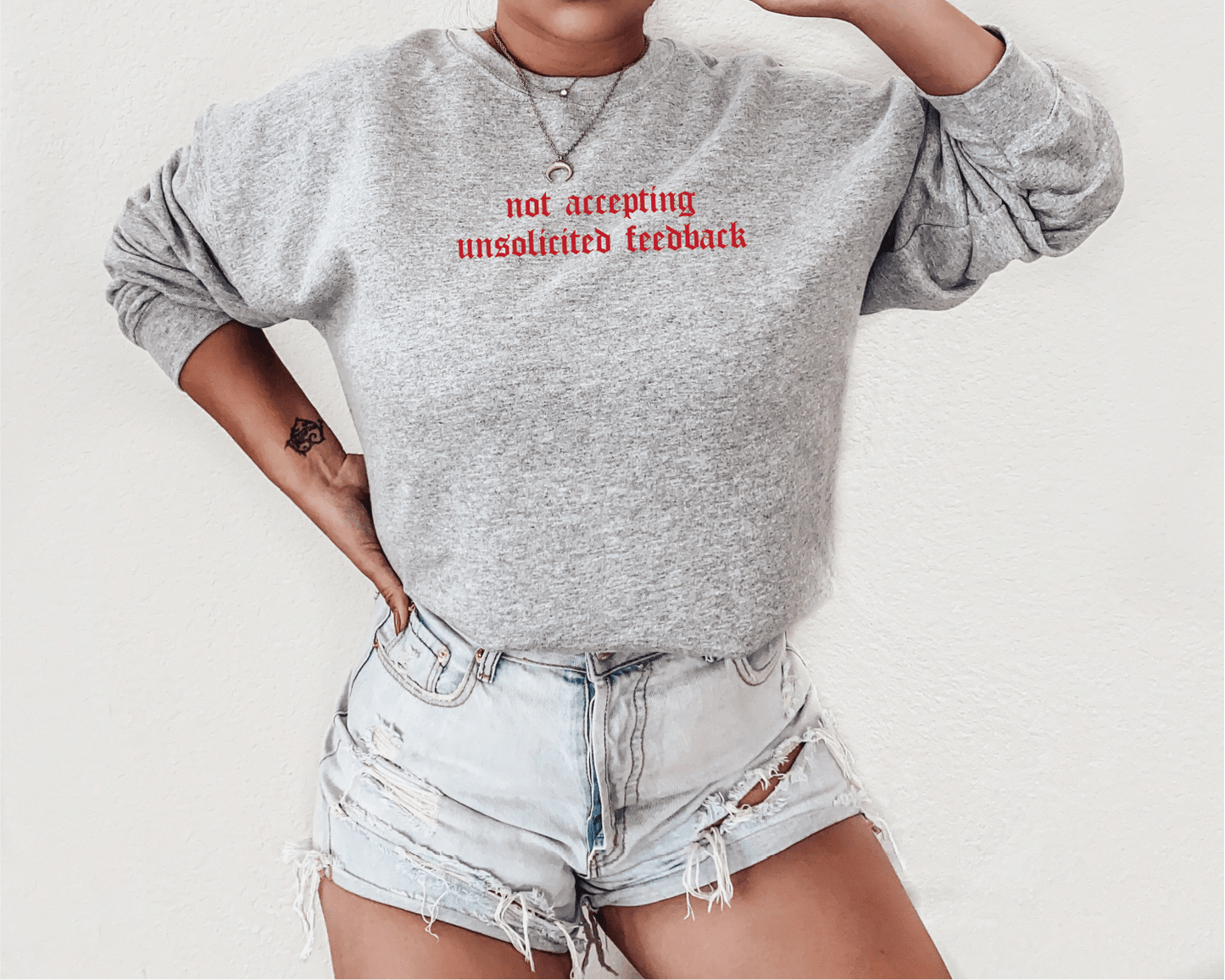 Not Accepting Unsolicited Feedback T-Shirt Screen Printed Unisex Shirt
