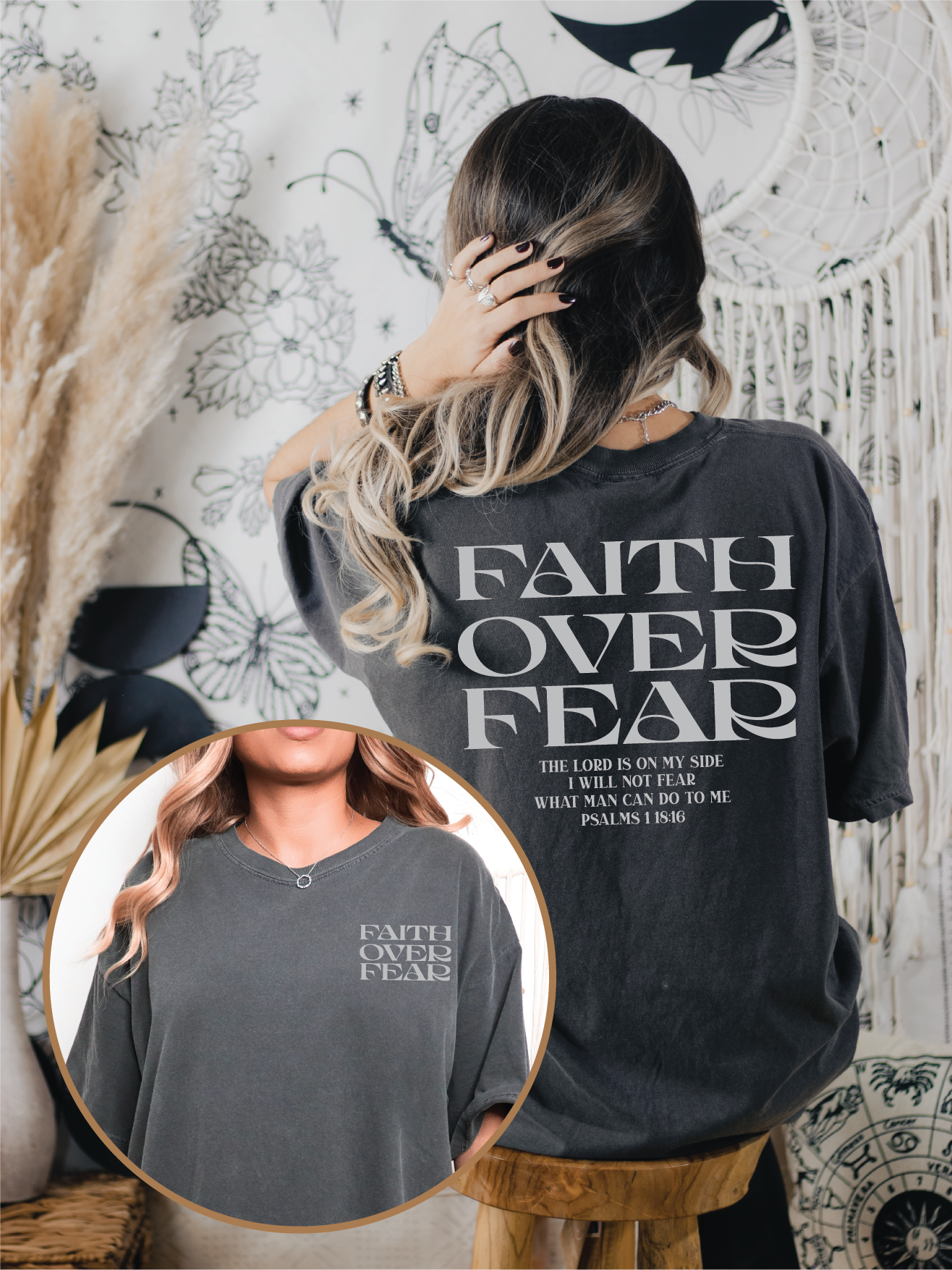 Faith Over Fear Screen Printed Unisex Tee