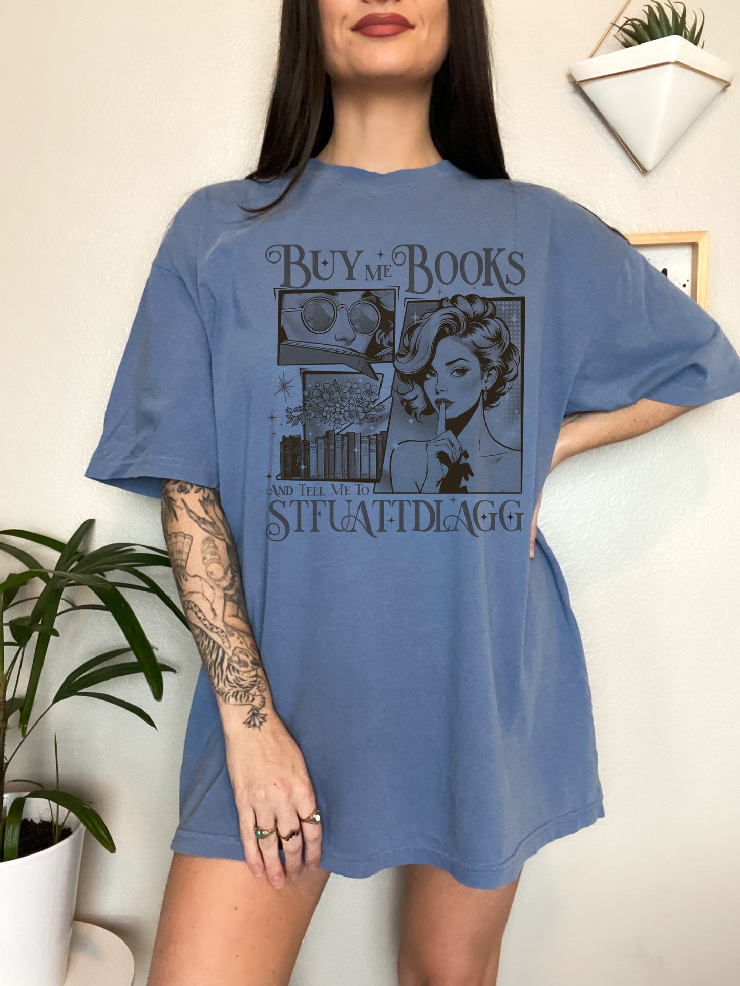 Buy Me Books Unisex Screen Printed Tee