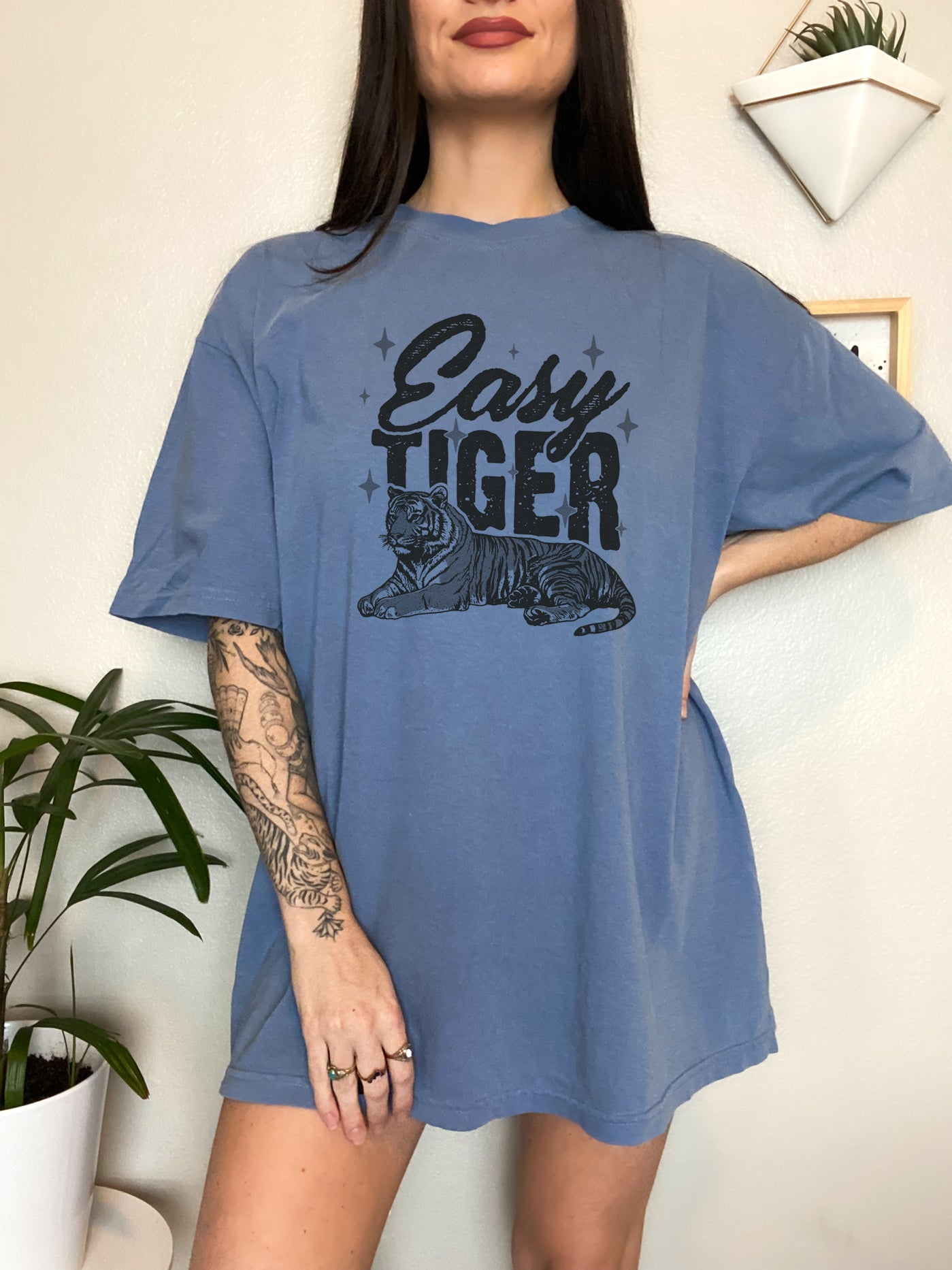 Easy Tiger - Sarcastic Retro T-Shirt Screen Printed Unisex Shirt