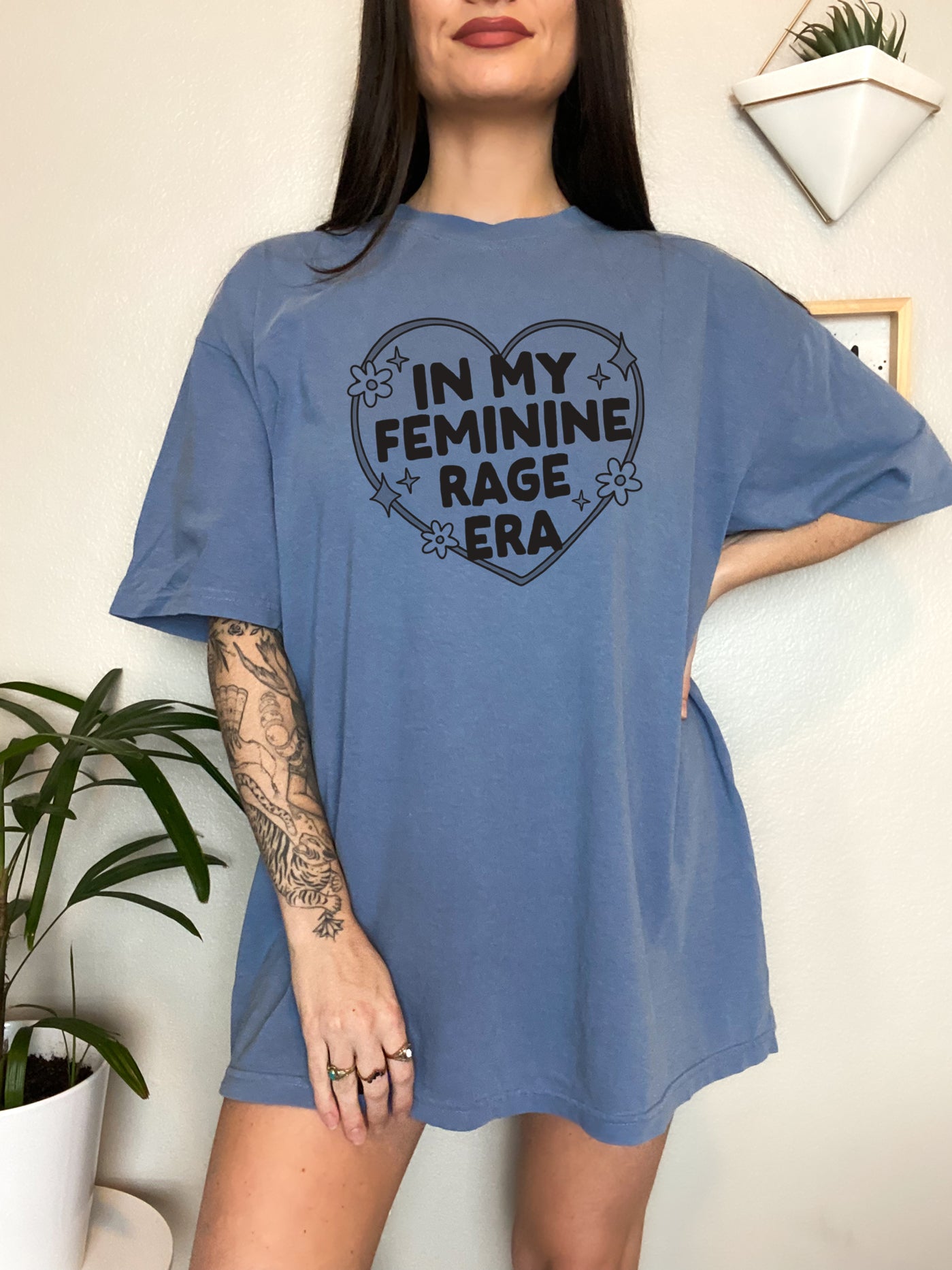 In My Feminine Rage Era Unisex Screen Printed Tee