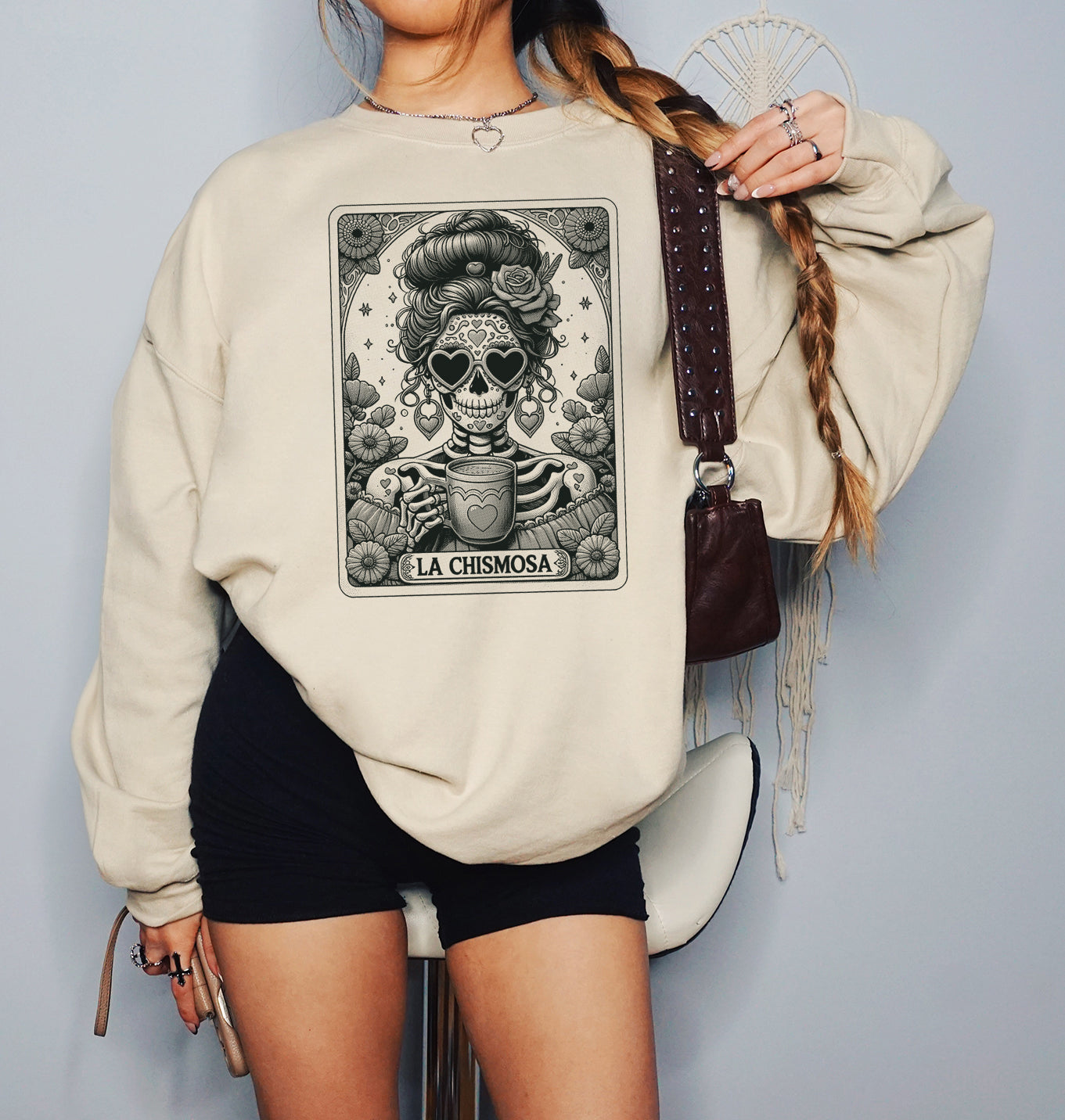 La Chismosa Tarot, Funny T-Shirt Screen Printed Unisex Shirt