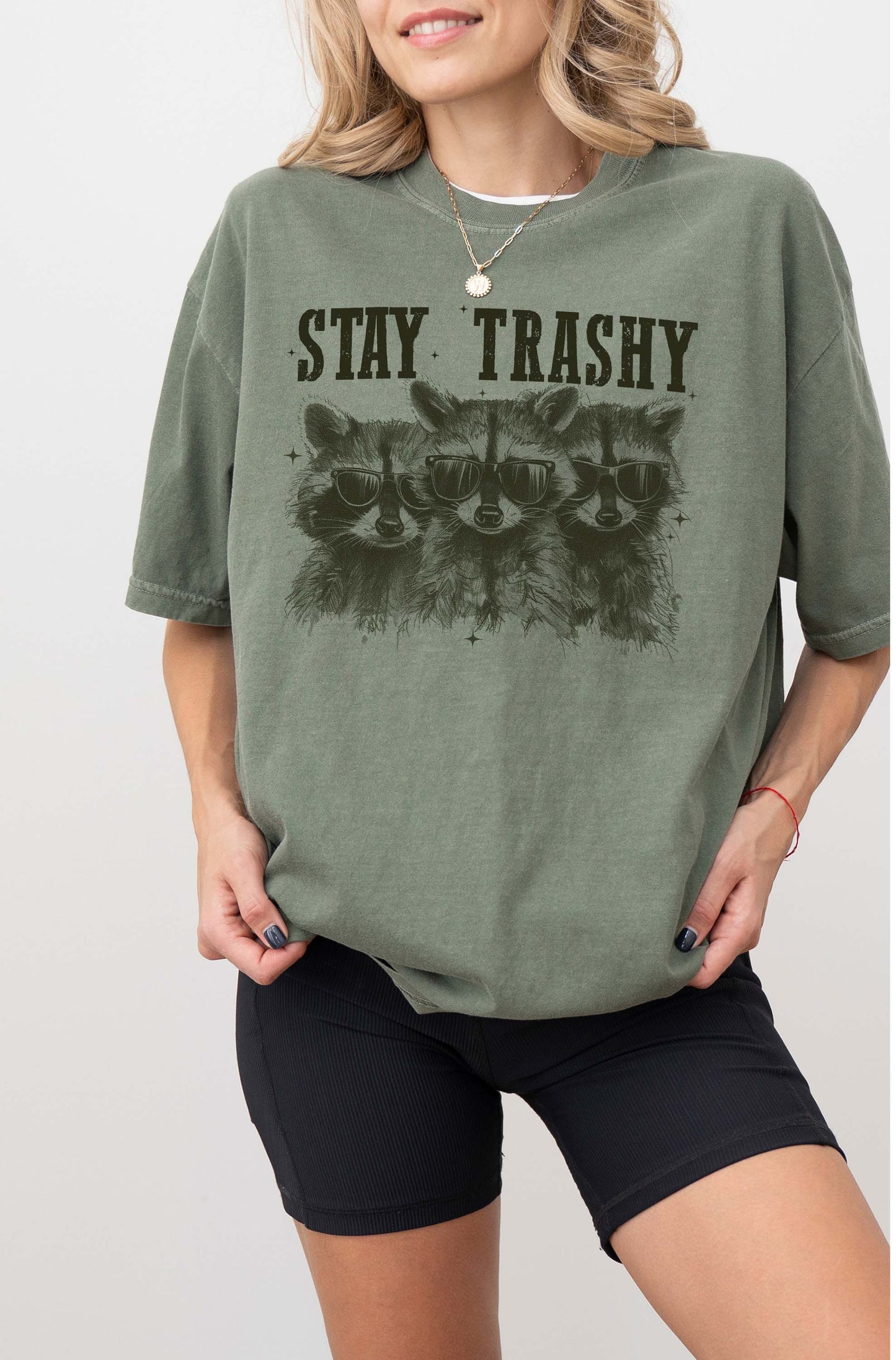 Stay Trashy Unisex Screen Printed Tee