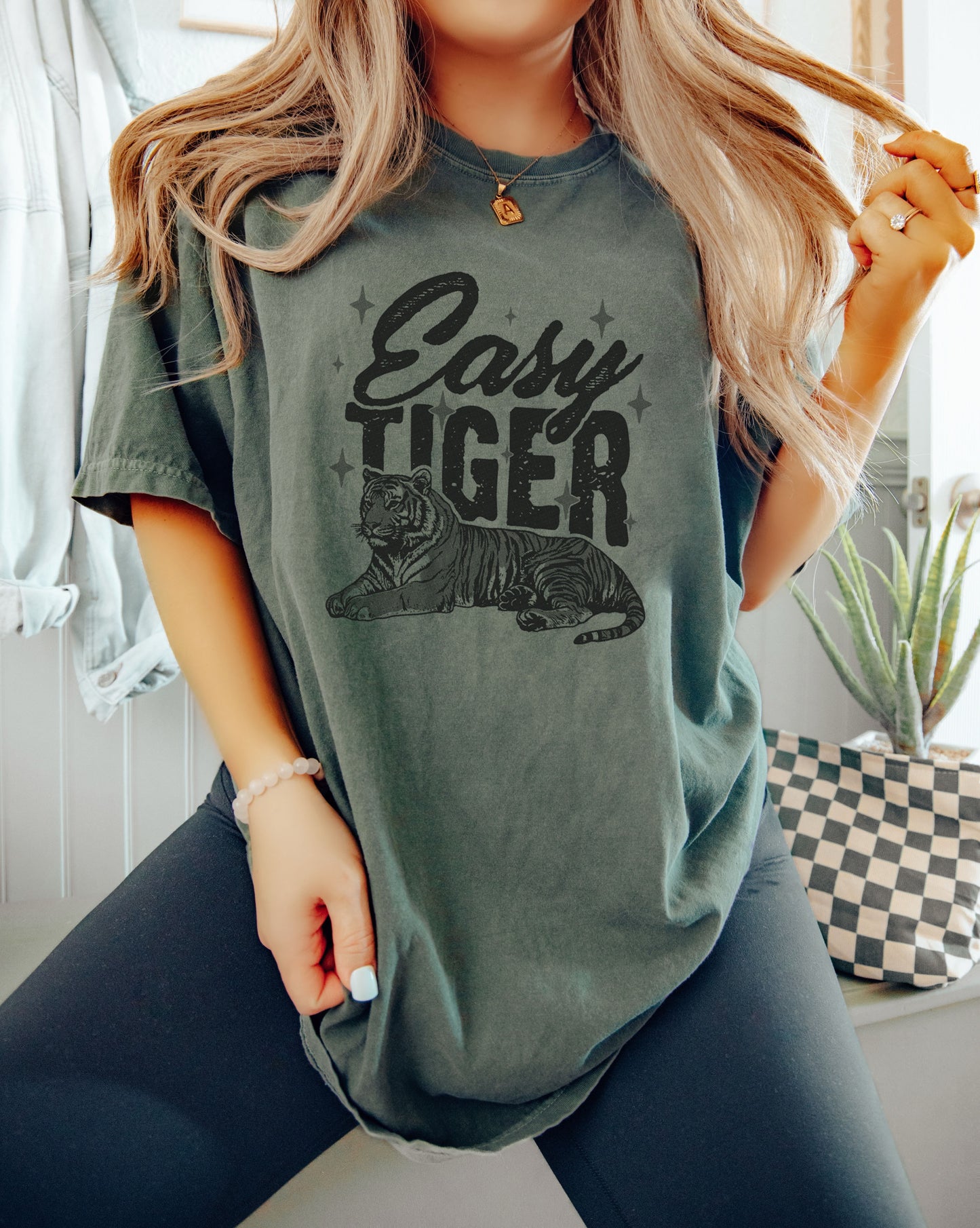 Easy Tiger - Sarcastic Retro T-Shirt Screen Printed Unisex Shirt