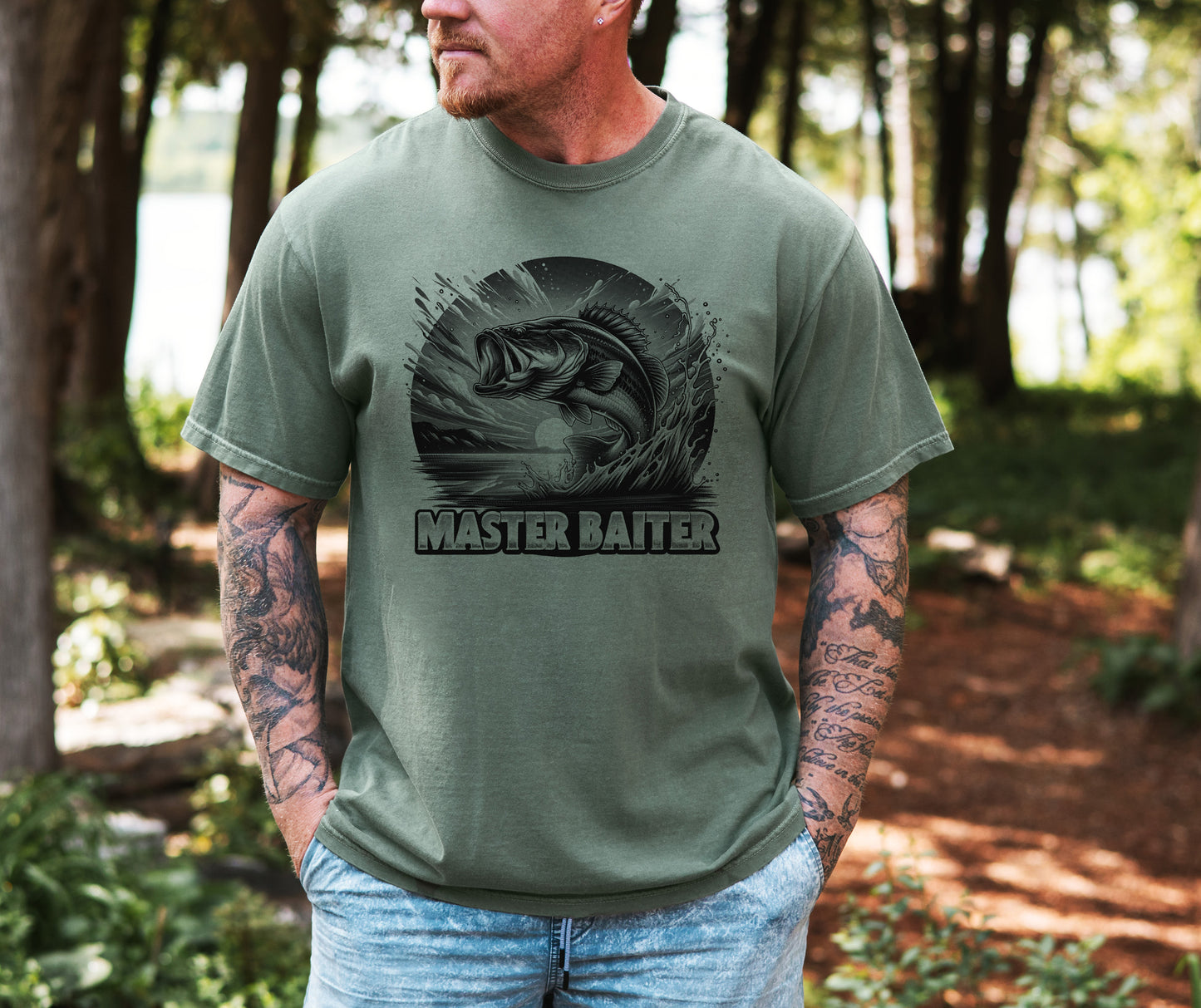 Master Baiter Retro T-Shirt, Fishing Shirt, Husband Shirt Screen Printed Unisex Shirt