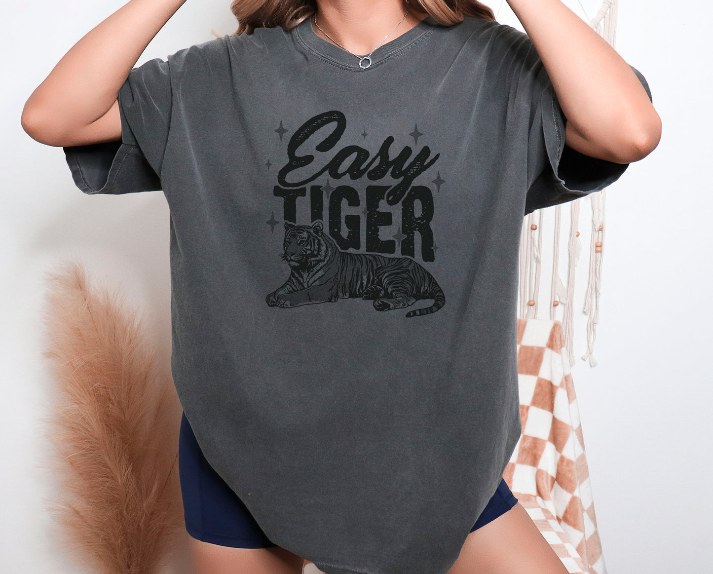 Easy Tiger - Sarcastic Retro T-Shirt Screen Printed Unisex Shirt