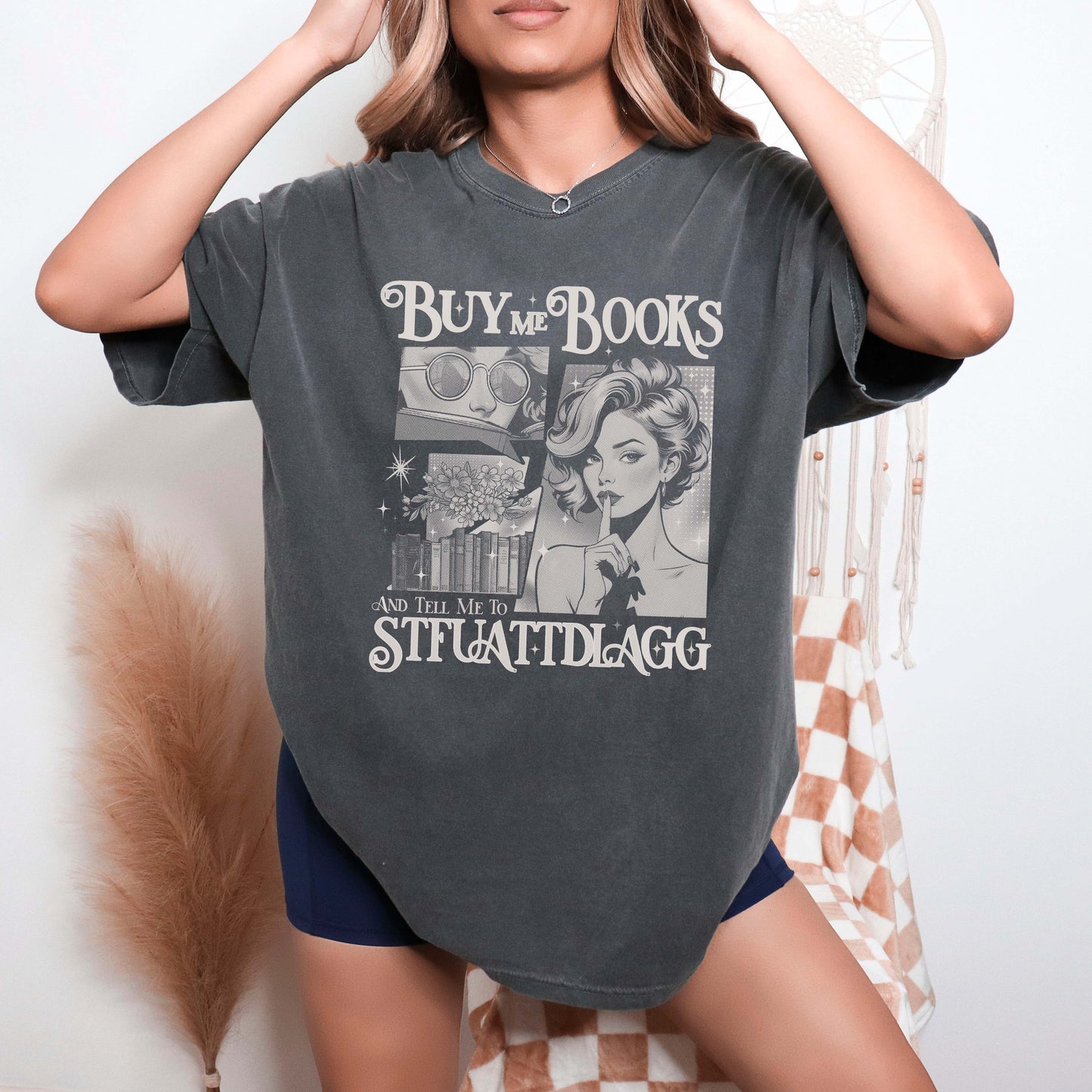 Buy Me Books Unisex Screen Printed Tee