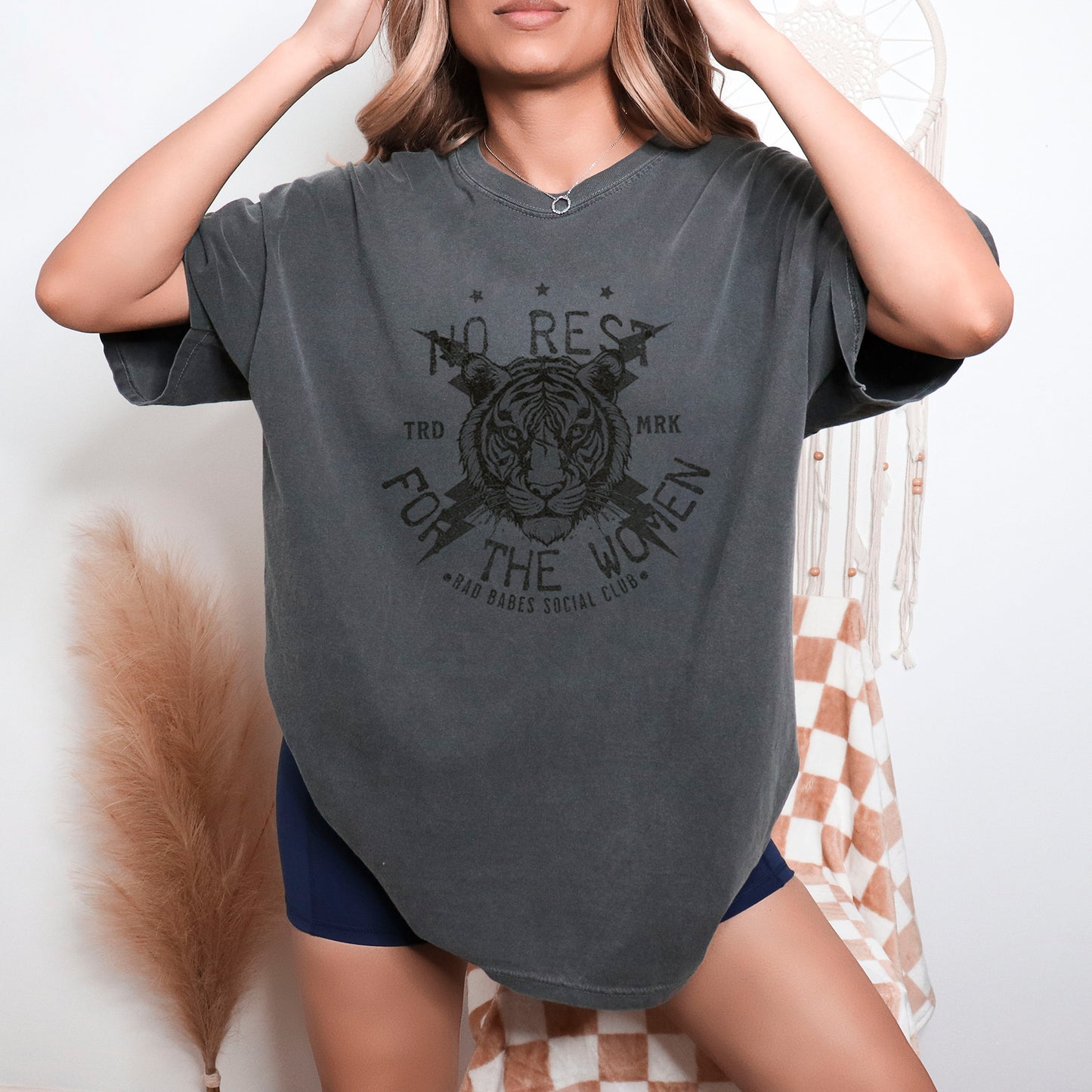 No Rest For The Women, Feminist Screen Printed Unisex Tee
