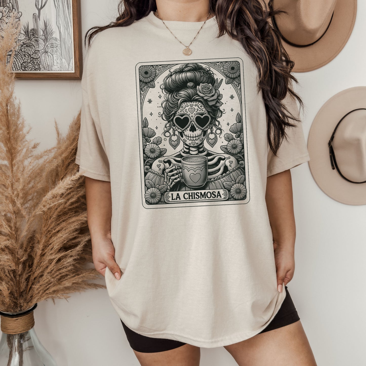 La Chismosa Tarot, Funny T-Shirt Screen Printed Unisex Shirt