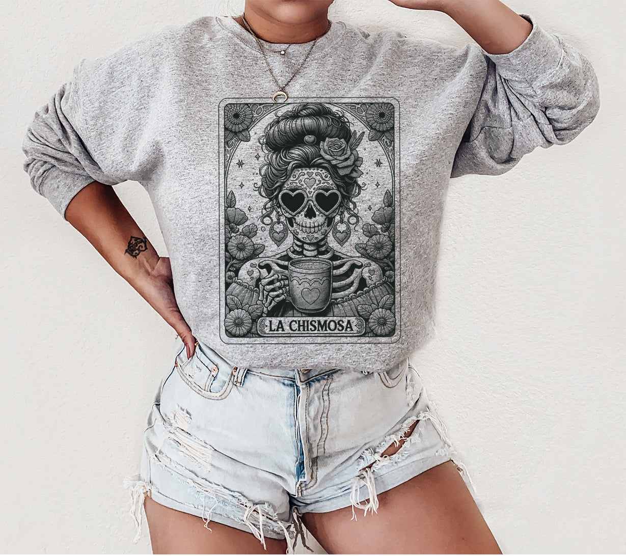 La Chismosa Tarot, Funny T-Shirt Screen Printed Unisex Shirt